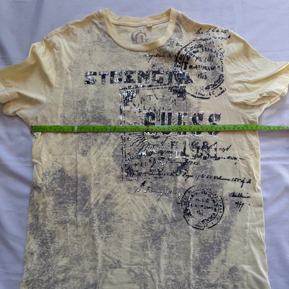 Y2K Guess Marciano Distressed Graphic Tee XL Streetwear Shirt - Picture 4 of 6